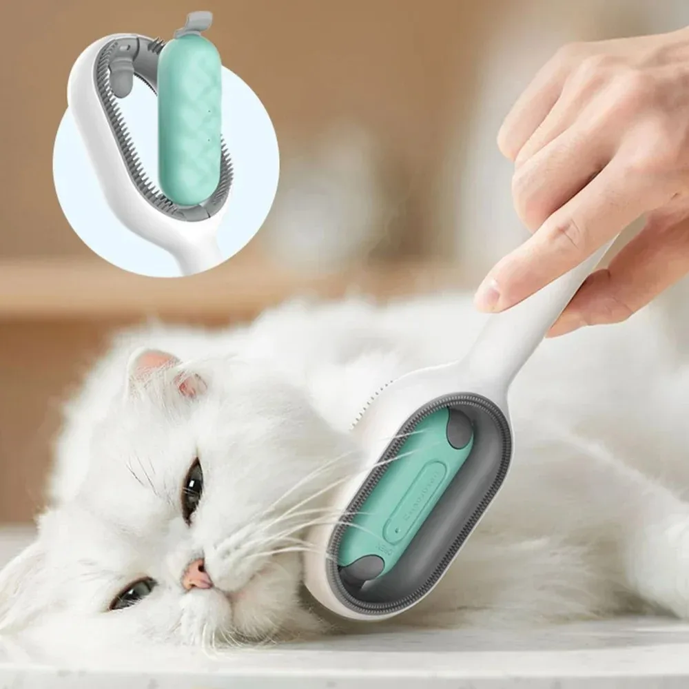 FurBrush Verzorgingshulpmiddel voor Huisdieren | Waterreservoir en Zacht Siliconen | Voor Honden en Katten | Zwart - Image 6