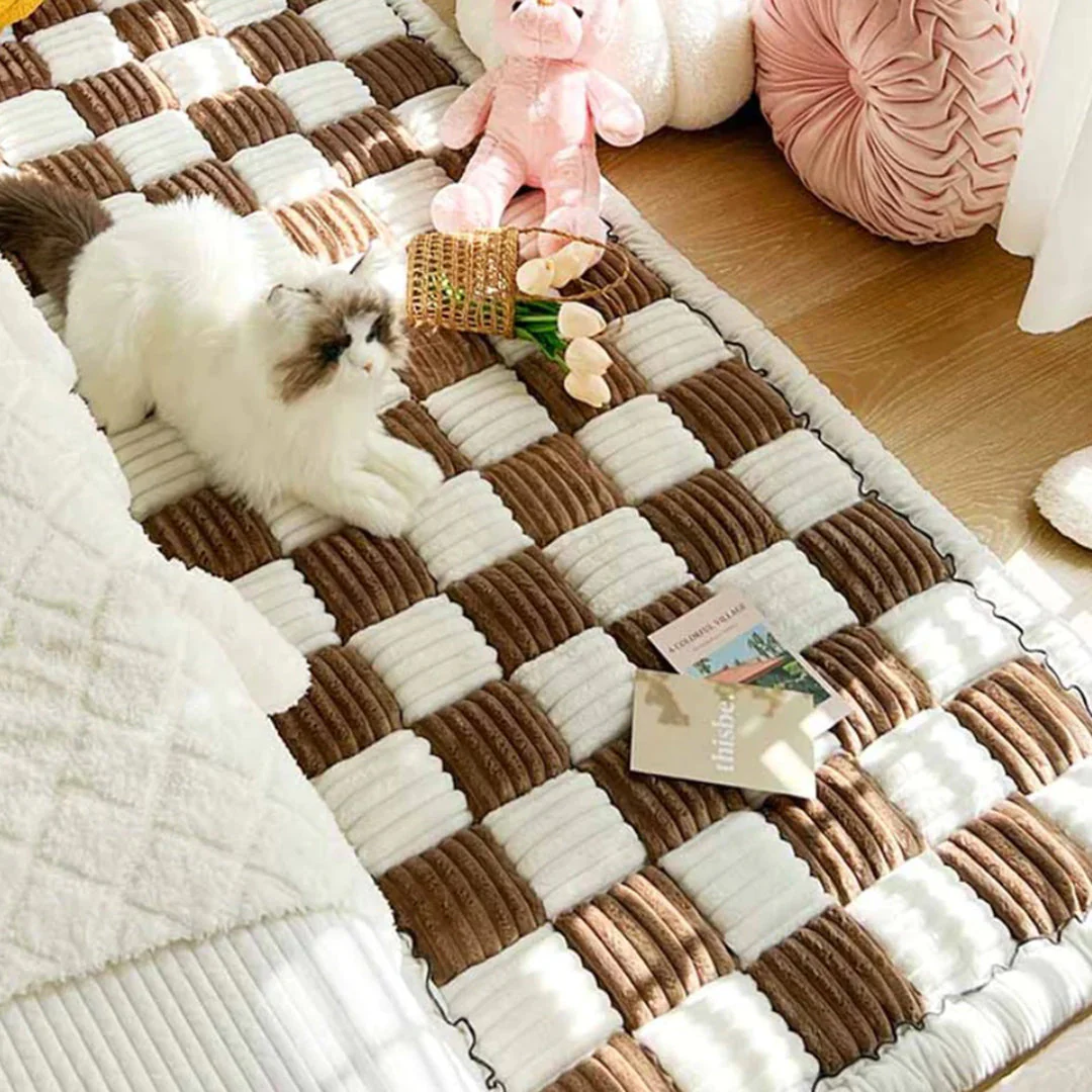 FurHaven krabbestendige huisdierendeken | Meubels en vloeren beschermen | Antislip | Dikke pluche stof | Wasbaar | Comfort voor honden en katten - Image 4