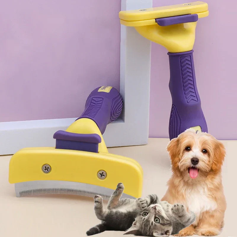 FurMaster Ontklittende Verzorgingskam voor Huisdieren | Geschikt voor Katten & Honden | Ideaal voor Korte tot Lange Vachten | Ergonomische Handvat - Image 2