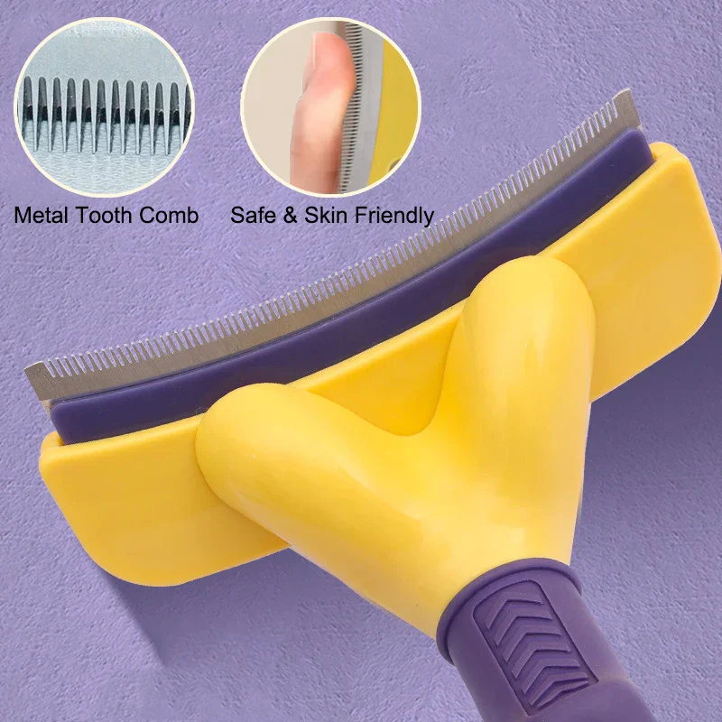 FurMaster Ontklittende Verzorgingskam voor Huisdieren | Geschikt voor Katten & Honden | Ideaal voor Korte tot Lange Vachten | Ergonomische Handvat - Image 3