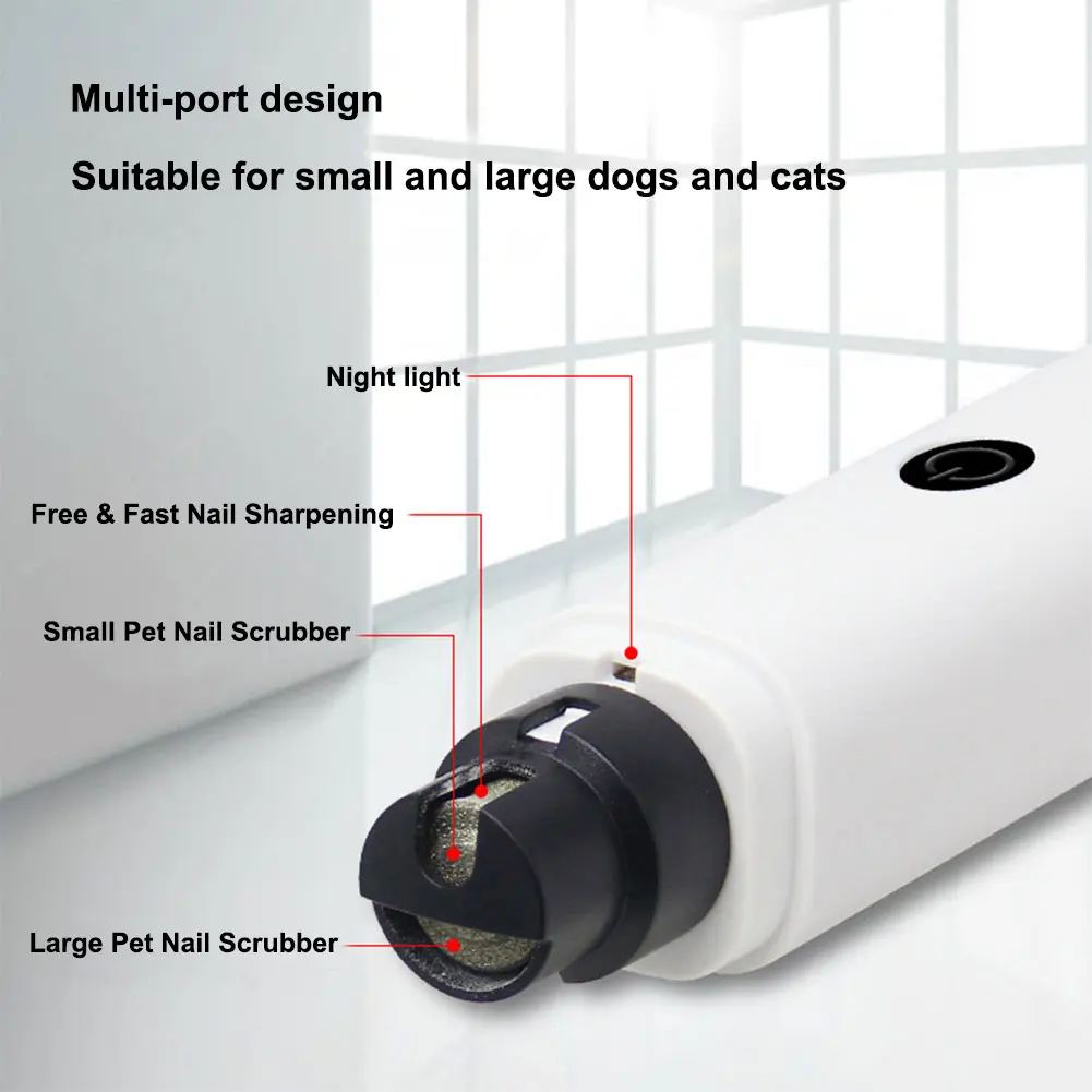 FurTrim Pro | Oplaadbare Elektrische Nagelvijl voor Huisdieren met LED Licht | Pijnloze Nagelverzorging voor Honden en Katten | Stil en Ergonomisch - Image 7