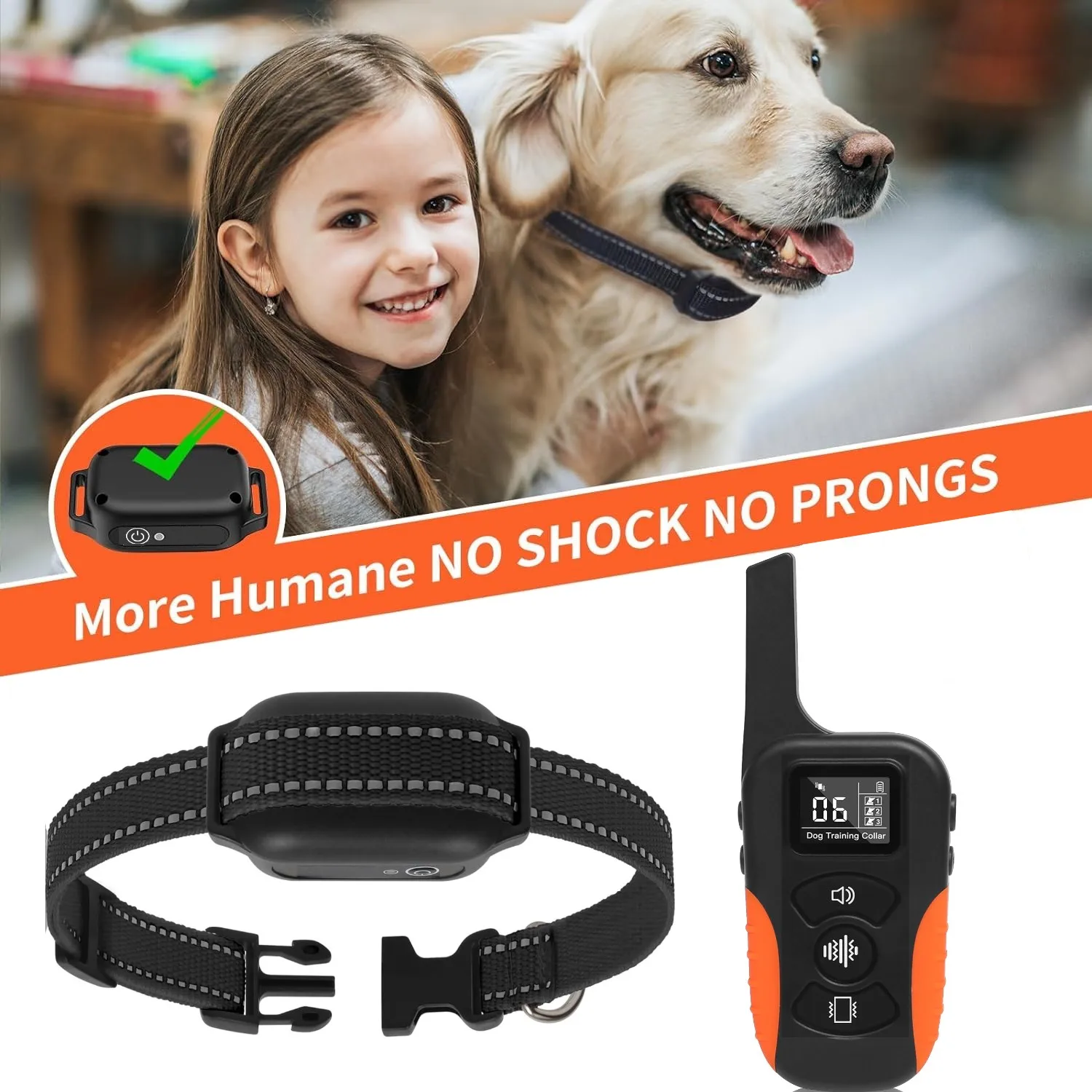 Geavanceerde Trainingshalsband voor Honden | IPX7 Waterdicht | 1000 Meter Bereik | Trillen & 9 Tonale Signalen | Oplaadbaar - Image 2