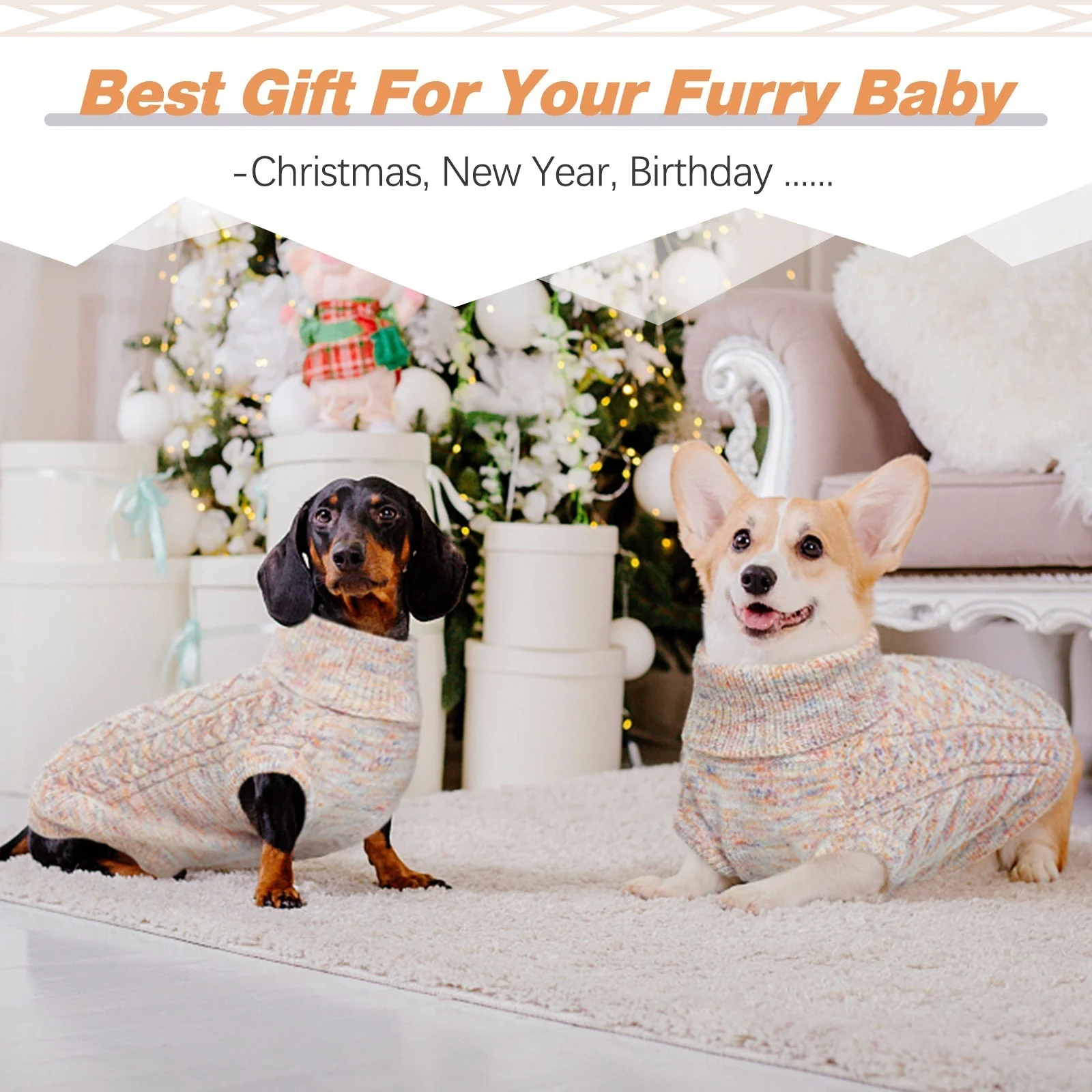 Coltrui voor Honden | Knusse Gebreide Trui | Warme Winterkleding | Flexible en Comfortabel | Verkrijgbaar in Meerdere Kleuren en Maten - Image 10