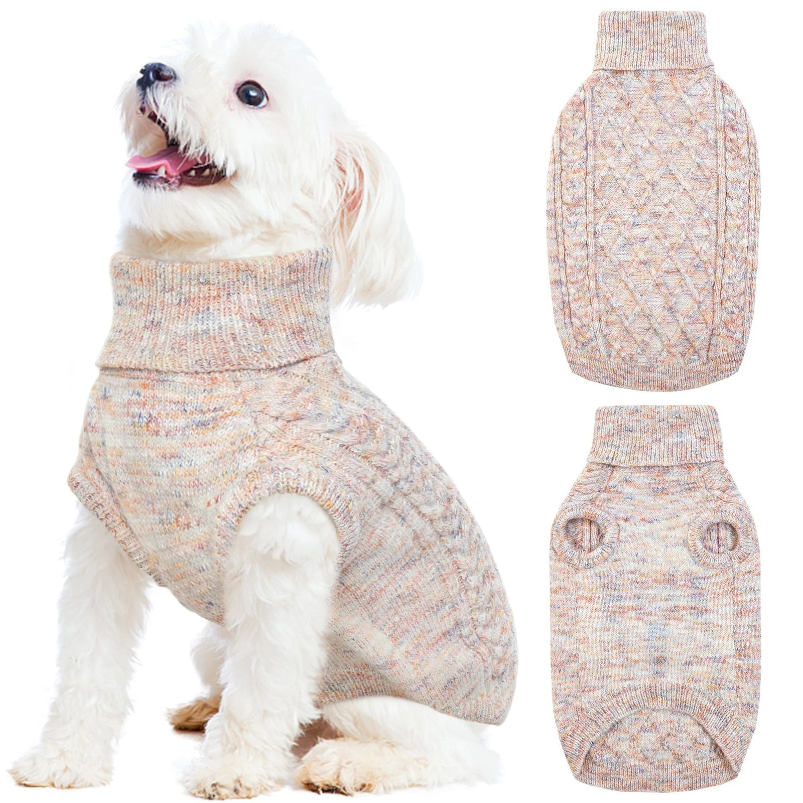 Coltrui voor Honden | Knusse Gebreide Trui | Warme Winterkleding | Flexible en Comfortabel | Verkrijgbaar in Meerdere Kleuren en Maten - Image 3