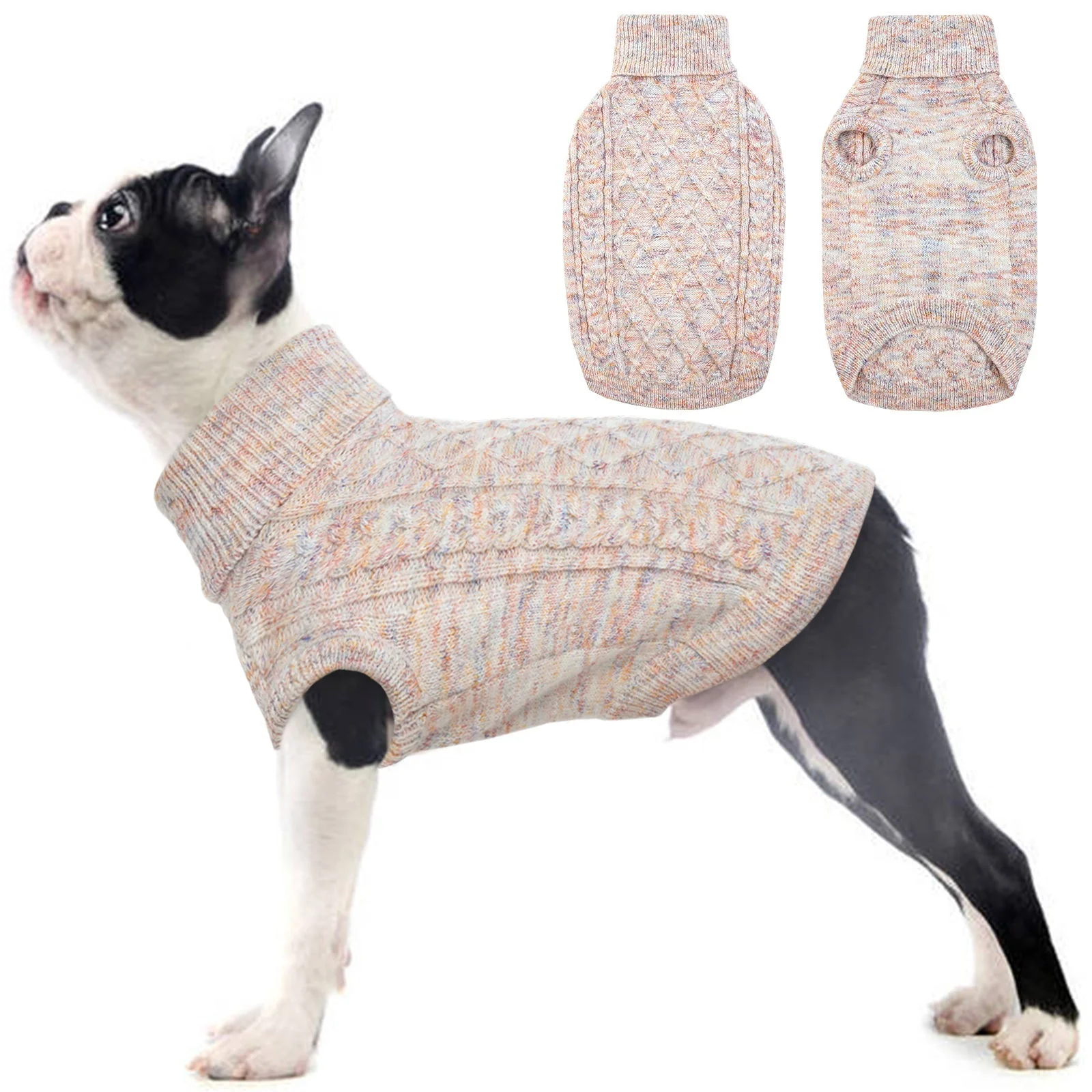 Coltrui voor Honden | Knusse Gebreide Trui | Warme Winterkleding | Flexible en Comfortabel | Verkrijgbaar in Meerdere Kleuren en Maten - Image 4