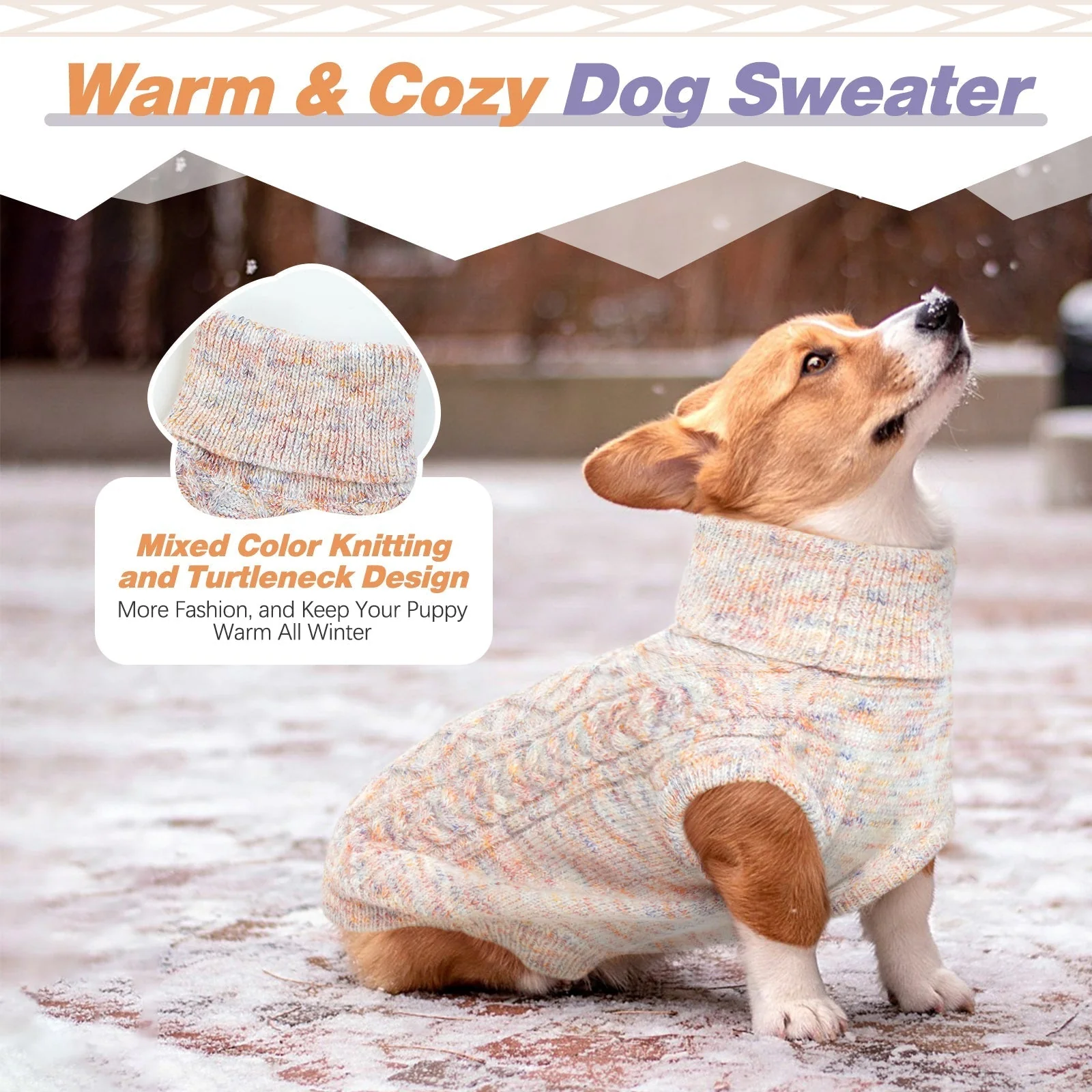 Coltrui voor Honden | Knusse Gebreide Trui | Warme Winterkleding | Flexible en Comfortabel | Verkrijgbaar in Meerdere Kleuren en Maten - Image 8