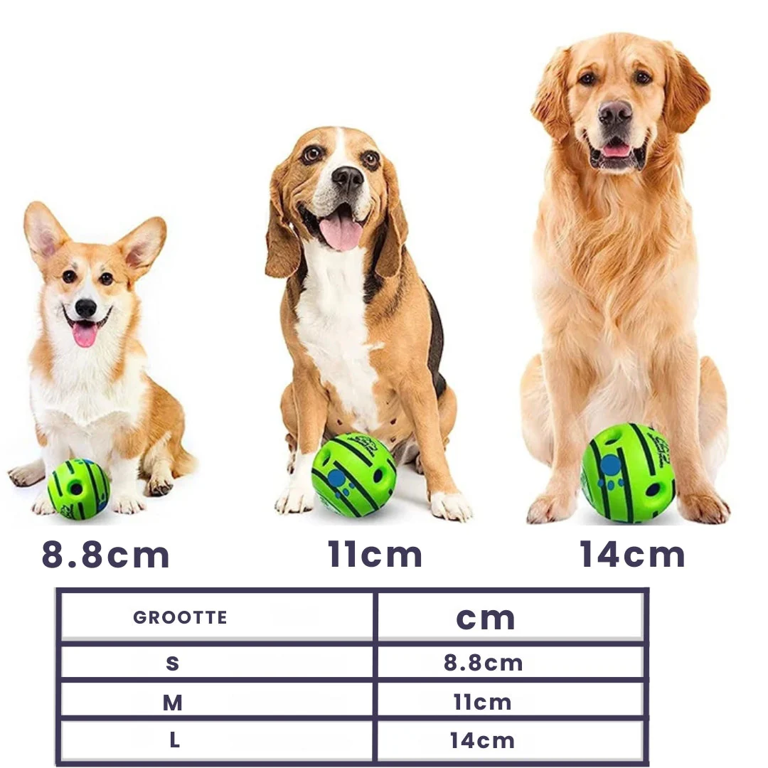 Giechelende Speelbal Voor Honden | Glow In The Dark | Duurzaam Kunststof | Voor Alle Hondenrassen | Geen Batterijen Nodig | Groene Interactieve Bal - Image 5