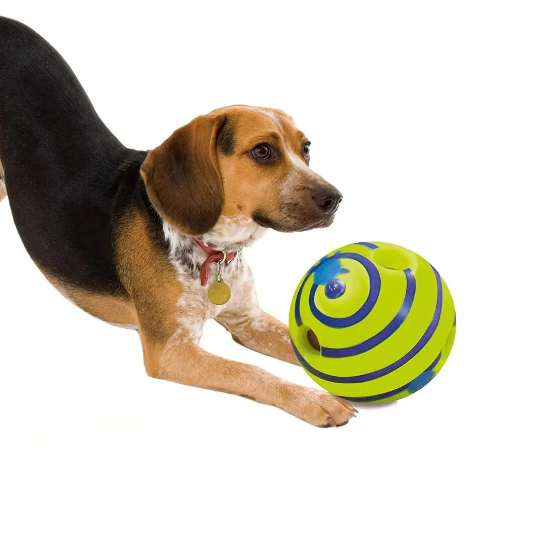Giechelende Speelbal Voor Honden | Glow In The Dark | Duurzaam Kunststof | Voor Alle Hondenrassen | Geen Batterijen Nodig | Groene Interactieve Bal - Image 7