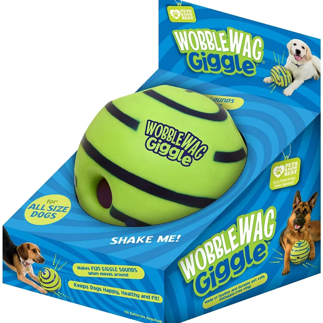Giechelende Speelbal Voor Honden | Glow In The Dark | Duurzaam Kunststof | Voor Alle Hondenrassen | Geen Batterijen Nodig | Groene Interactieve Bal - Image 9