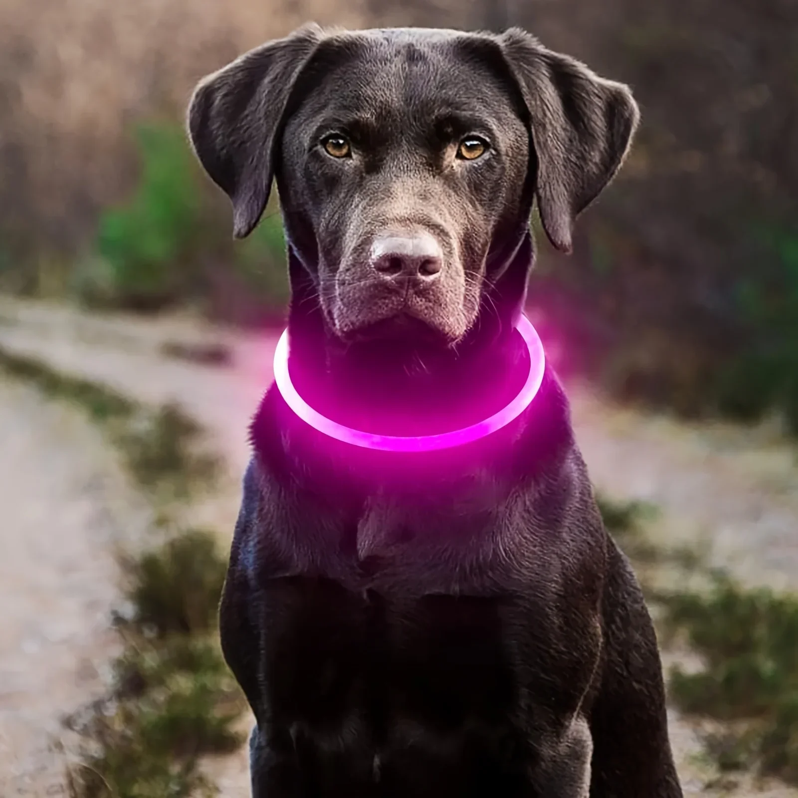 GlowPaws | Oplaadbare LED Veiligheidshalsband voor Honden met Meerdere Lichtstanden | Weerbestendig - Image 3