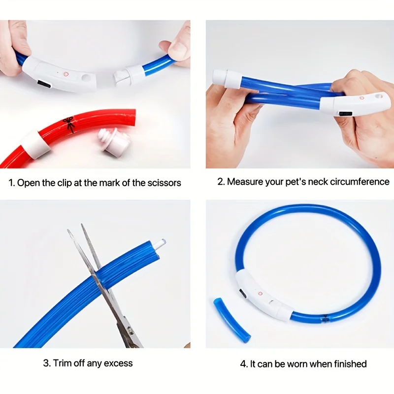 GlowPaws | Oplaadbare LED Veiligheidshalsband voor Honden met Meerdere Lichtstanden | Weerbestendig - Image 5