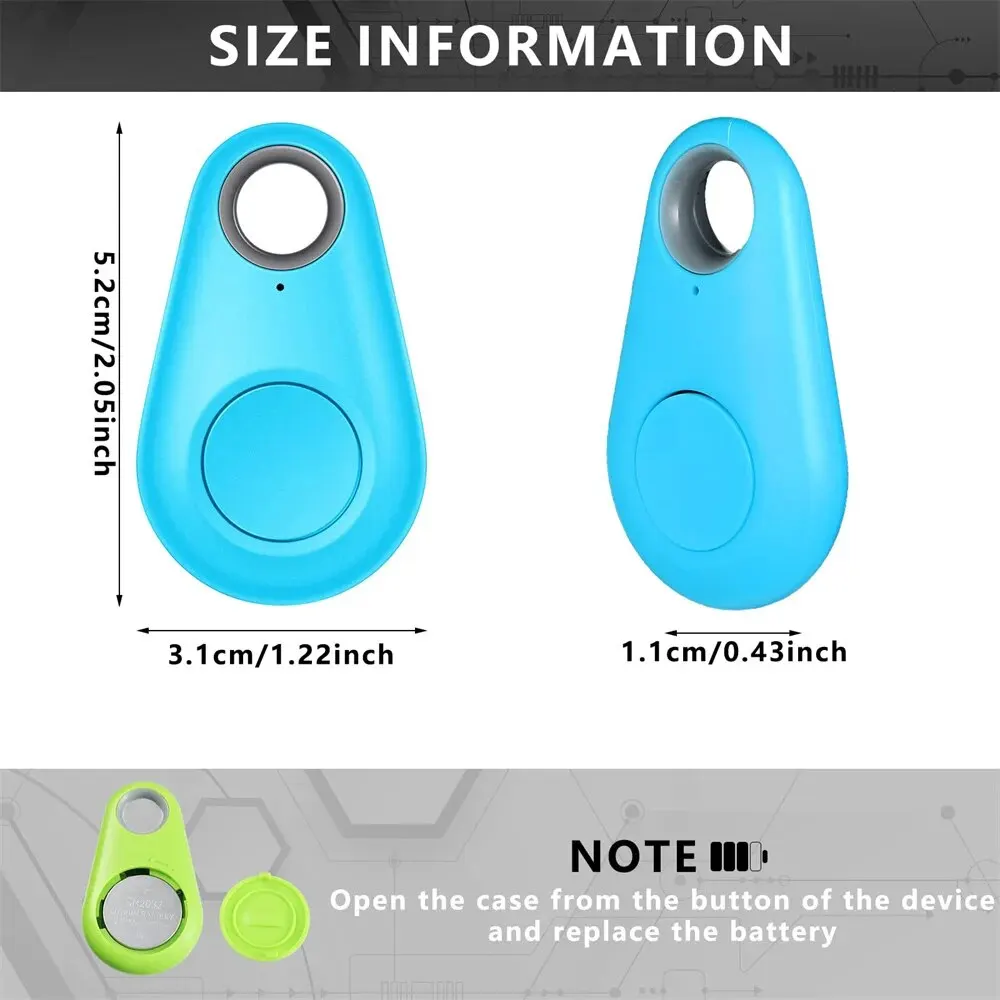 Mini GPS Tracker met Anti-verlies Alarm | Geschikt voor Huisdieren, Sleutels en Kinderen | Compatibel met iOS en Android | Draadloos en Energiezuinig - Image 7