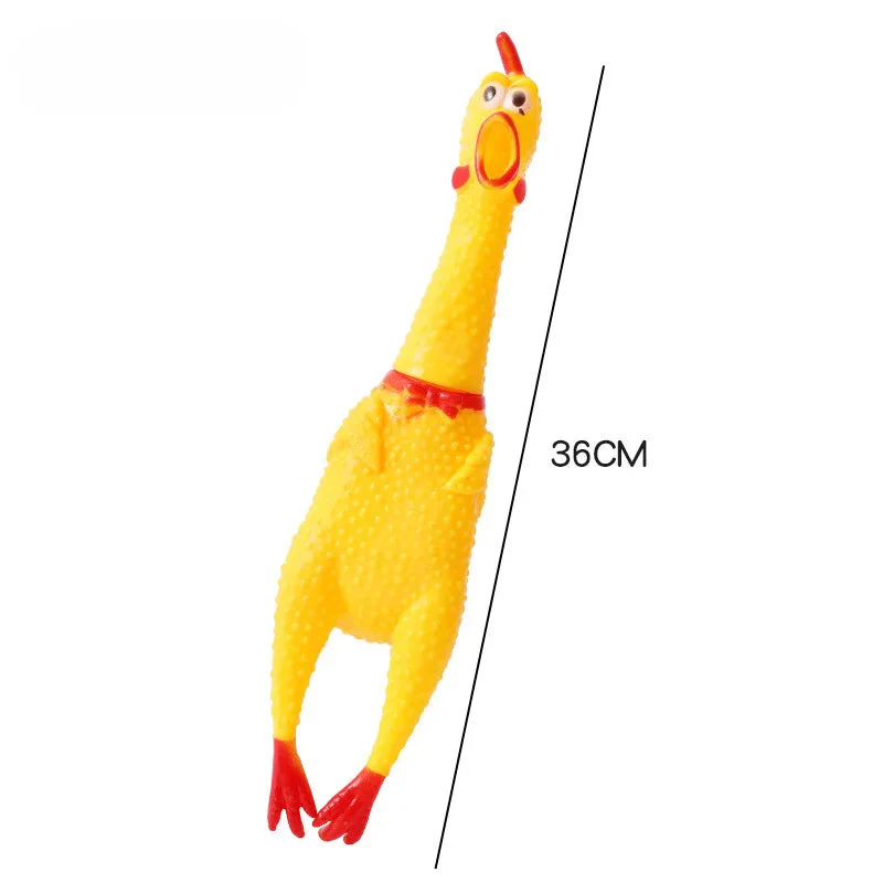 Speelgoedkip met Pieper voor Honden | Veilige Materialen | Meerdere Maten | Tandverzorging en Plezier | 16cm, 28cm, 36cm - Image 6