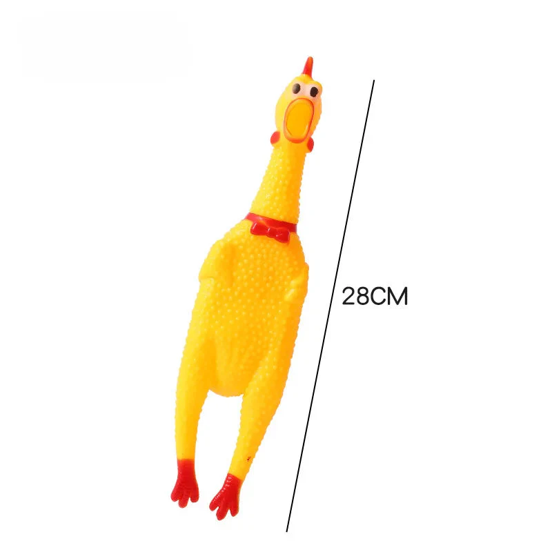 Speelgoedkip met Pieper voor Honden | Veilige Materialen | Meerdere Maten | Tandverzorging en Plezier | 16cm, 28cm, 36cm - Image 7