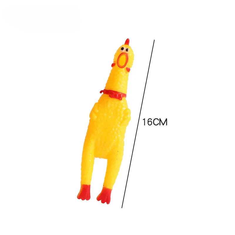 Speelgoedkip met Pieper voor Honden | Veilige Materialen | Meerdere Maten | Tandverzorging en Plezier | 16cm, 28cm, 36cm - Image 8
