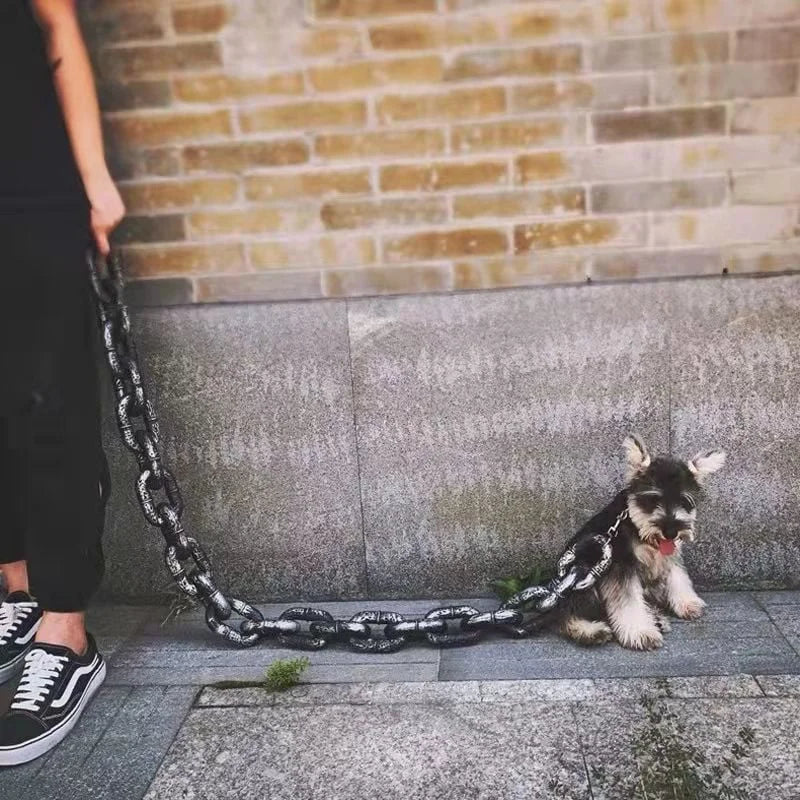 Ultrasterke Kunststof Hondenriem | Zware Dikke Ketting Voor Grote Honden | Kluwenvrij Ontwerp | Veilige Sluiting | Weerbestendig en Duurzaam | Geschikt Voor Sterke Rassen - Image 5