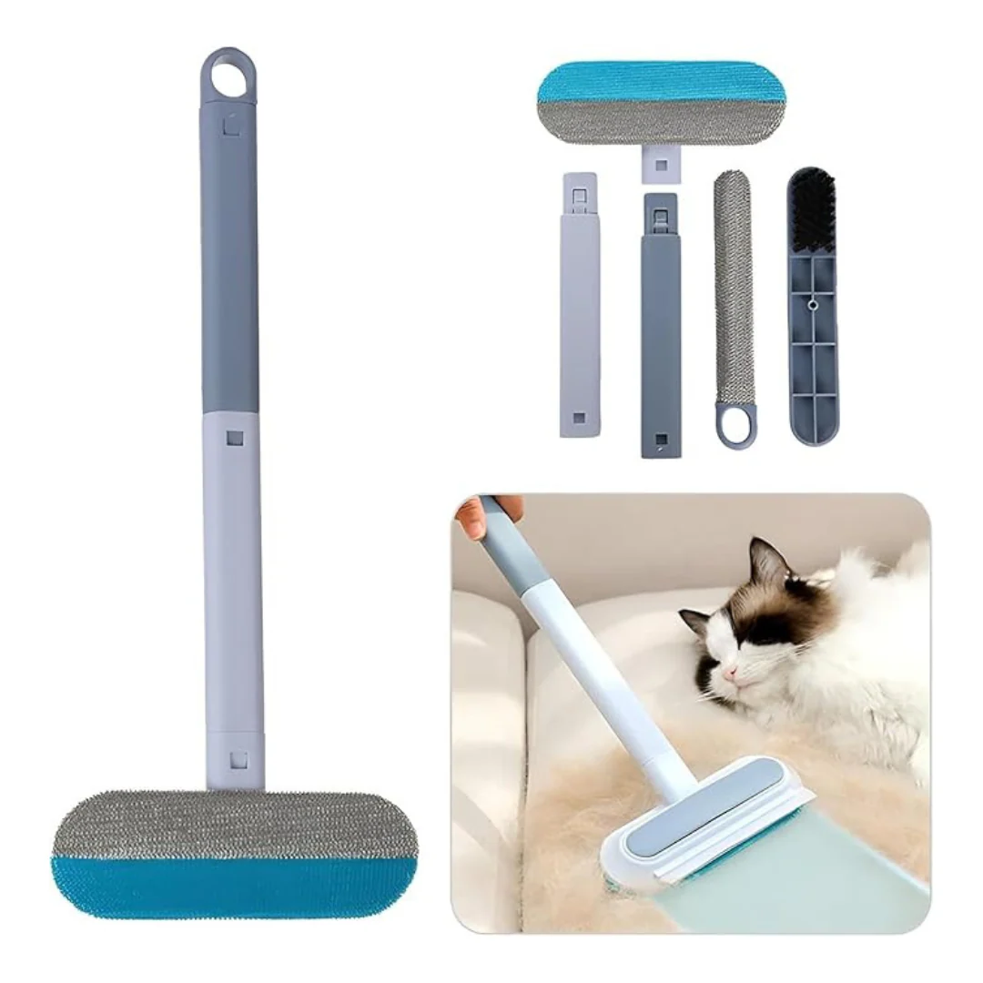 Dierenhaar verwijderaar 4-in-1 | Herbruikbaar zonder batterijen | Geschikt voor meubels, kleding, dekens en krabpalen | Snel en effectief schoonmaken