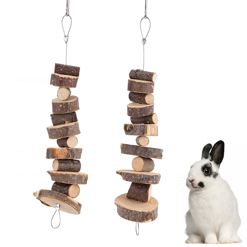 Konijn Hamster Knaagdieren Speelgoed | Houten Kauwspeelgoed Grindstaaf | Stressvrij | Tandgezondheid - Image 3
