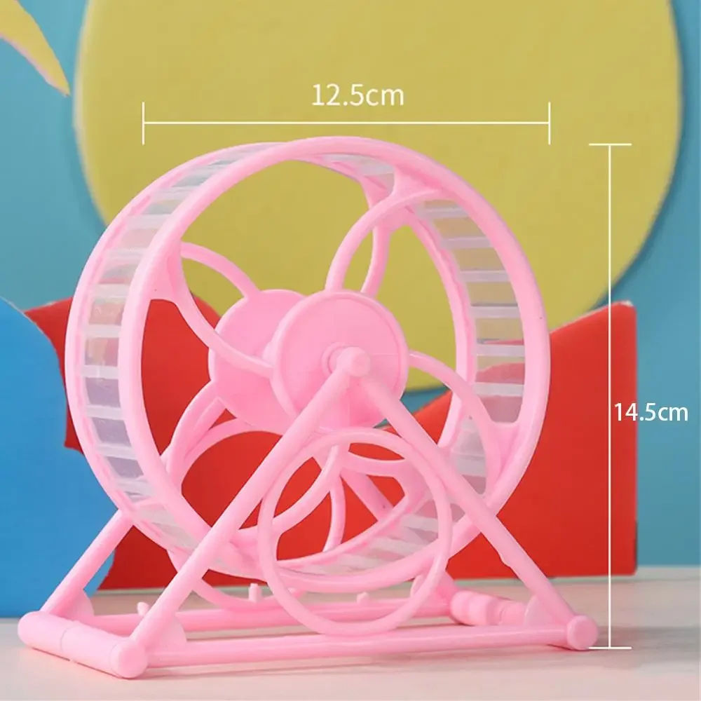 Hamster Loopwiel | Stil en Duurzaam | PVC | Blauw Geel | Geschikt voor Grootte Hamsters | Veilig Speelgoed voor Kleine Dieren | Eenvoudig te Reinigen en Vervangen | Huisdierenaccessoires - Image 2