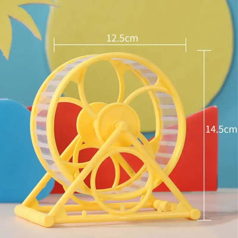 Hamster Loopwiel | Stil en Duurzaam | PVC | Blauw Geel | Geschikt voor Grootte Hamsters | Veilig Speelgoed voor Kleine Dieren | Eenvoudig te Reinigen en Vervangen | Huisdierenaccessoires - Image 8