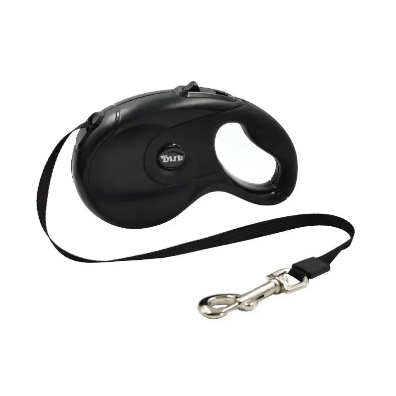 Intrekbare Riem voor Honden | 8 Meter | Met Vergrendelingsmechanisme | Poepzakjesdispenser Ingebouwd | Comfortabele Handgreep | Geschikt voor Kleine en Grote Honden | Zwart of Wit - Image 2
