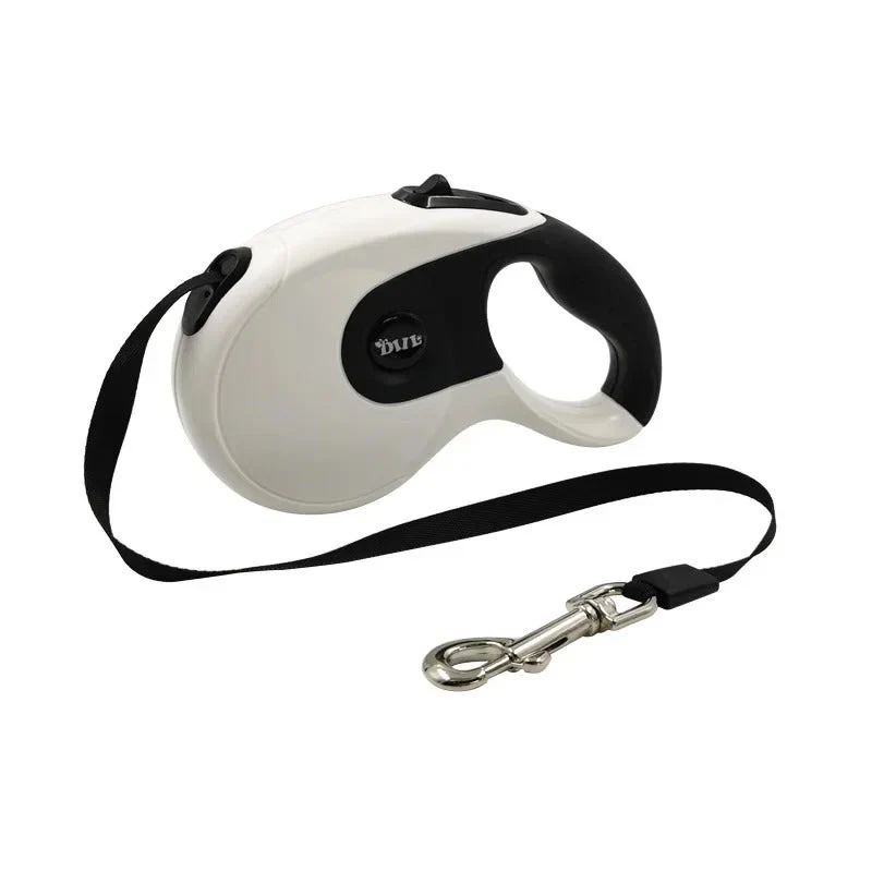 Intrekbare Riem voor Honden | 8 Meter | Met Vergrendelingsmechanisme | Poepzakjesdispenser Ingebouwd | Comfortabele Handgreep | Geschikt voor Kleine en Grote Honden | Zwart of Wit - Image 3