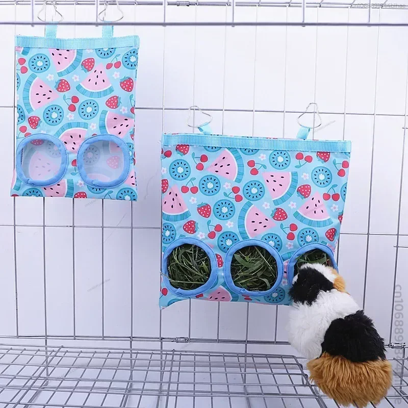 Hooizak voor kleine dieren | Hamster Konijn Cavia Voerhouder | Oxford Stof | Metalen Haak | Verspilling Verminderen | Kooihouder | Rood Groen Geel Oranje | Duurzame Kooivoeder Accessoires - Image 17