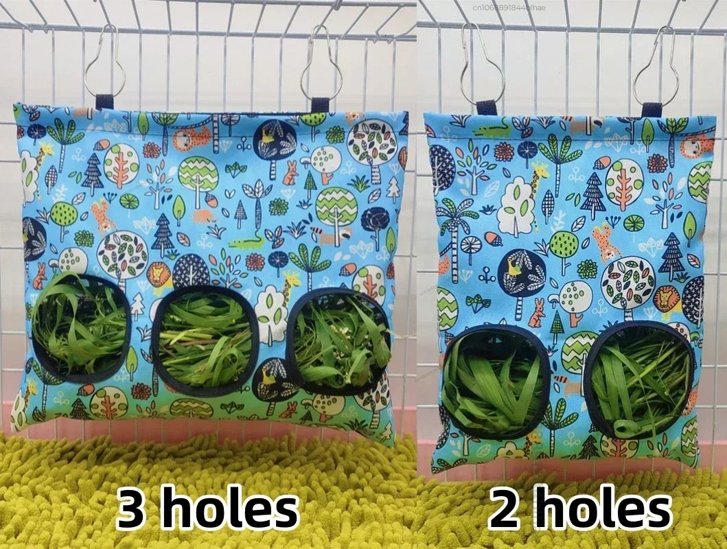 Hooizak voor kleine dieren | Hamster Konijn Cavia Voerhouder | Oxford Stof | Metalen Haak | Verspilling Verminderen | Kooihouder | Rood Groen Geel Oranje | Duurzame Kooivoeder Accessoires - Image 20