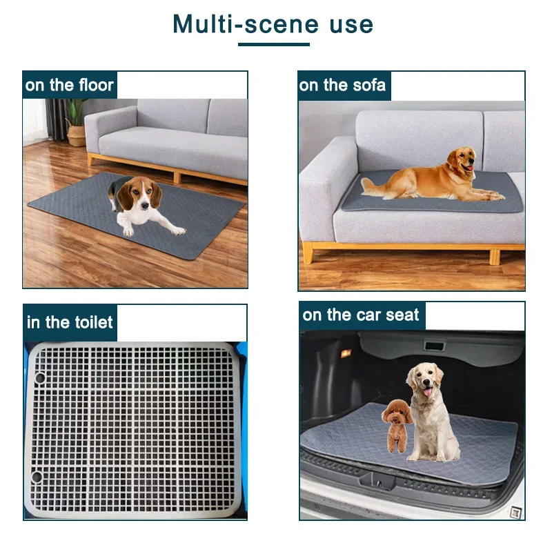 Herbruikbare Trainingsmat voor Honden | 4-laags Absorberend & Antislip Ontwerp | Geschikt voor Meubel- en Autobescherming | Machinewasbaar - Image 5