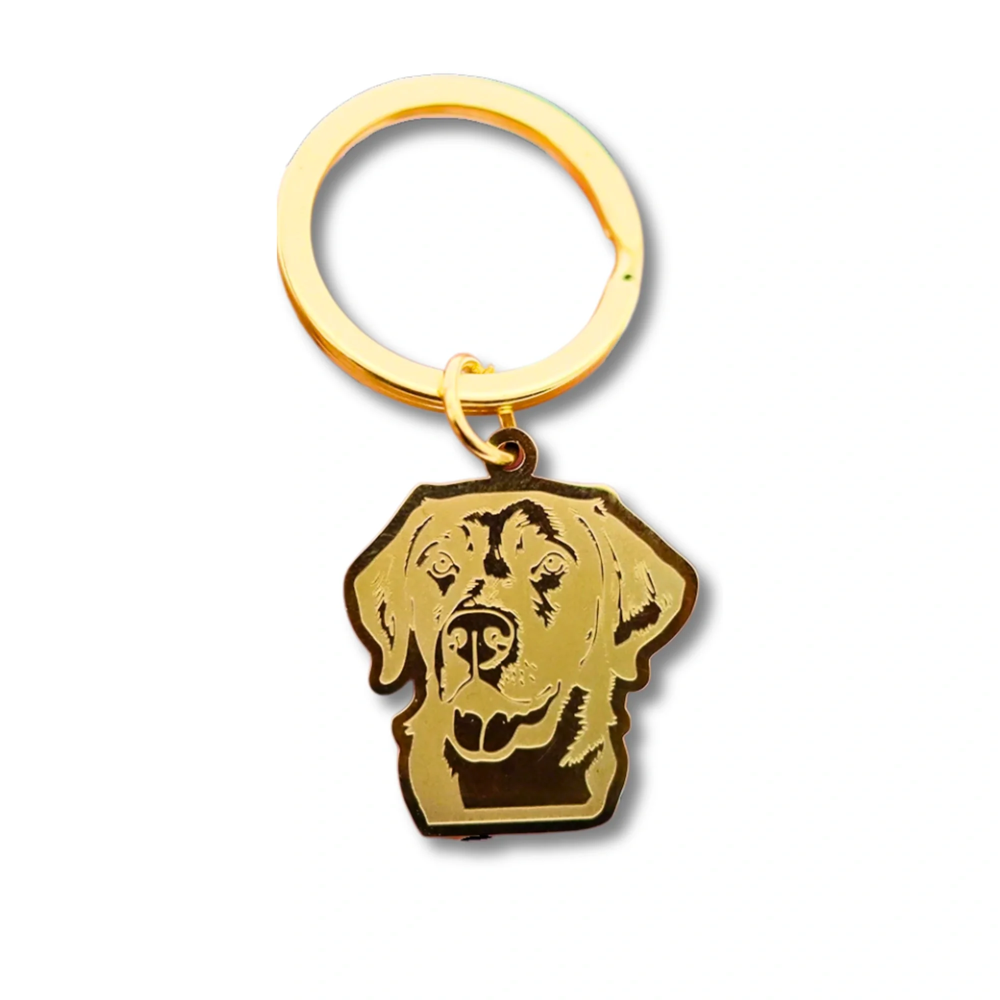 Labrador Sleutelhanger van Roestvrij Staal | Goud & Zilver | Dierensieraden Cadeau voor Vrouwen, Mannen & Kinderen | Schattige Hondenhanger DIY Decoratie Accessoire
