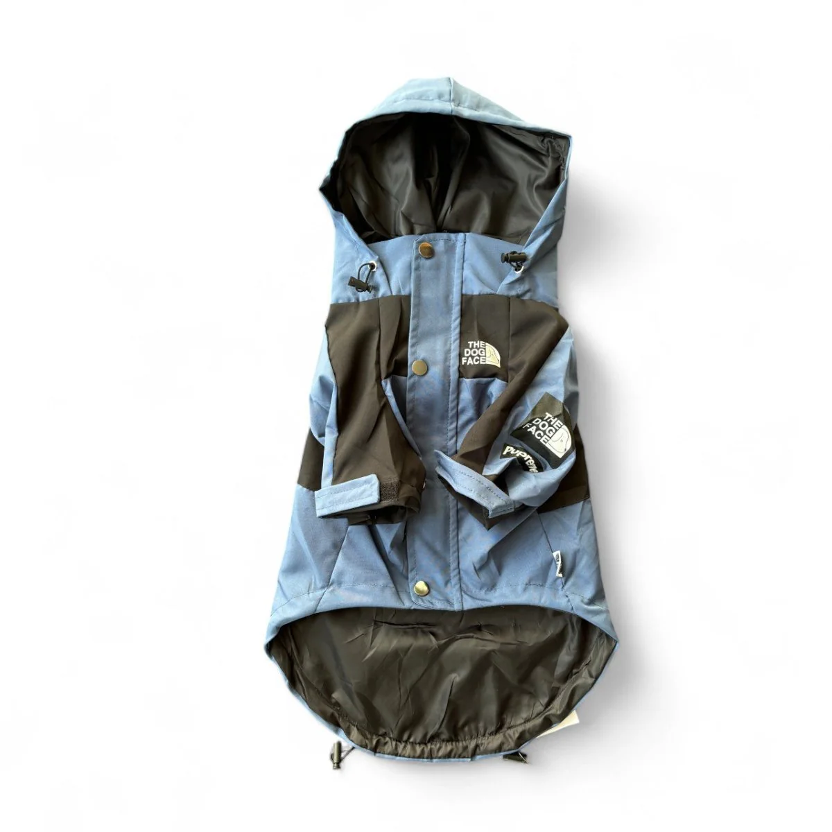 Dog Face Hond Jack Blauw | The Dog Face | Waterdicht | Met Capuchon | Dubbele Laag | Comfort & Veiligheid | Modeitem