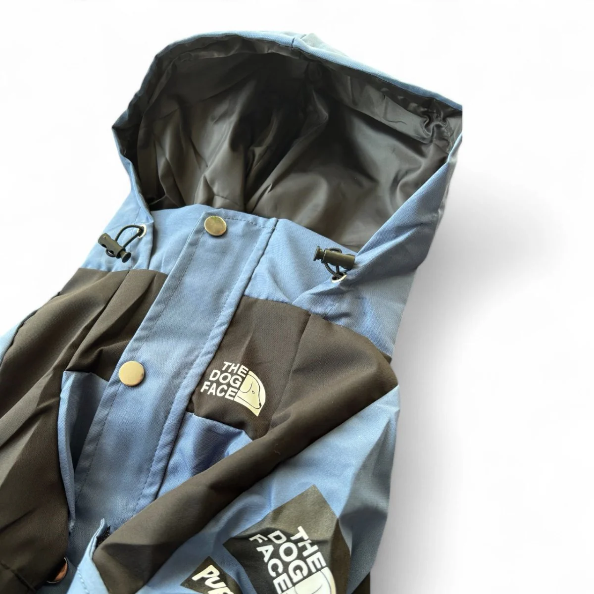 Dog Face Hond Jack Blauw | The Dog Face | Waterdicht | Met Capuchon | Dubbele Laag | Comfort & Veiligheid | Modeitem - Image 2