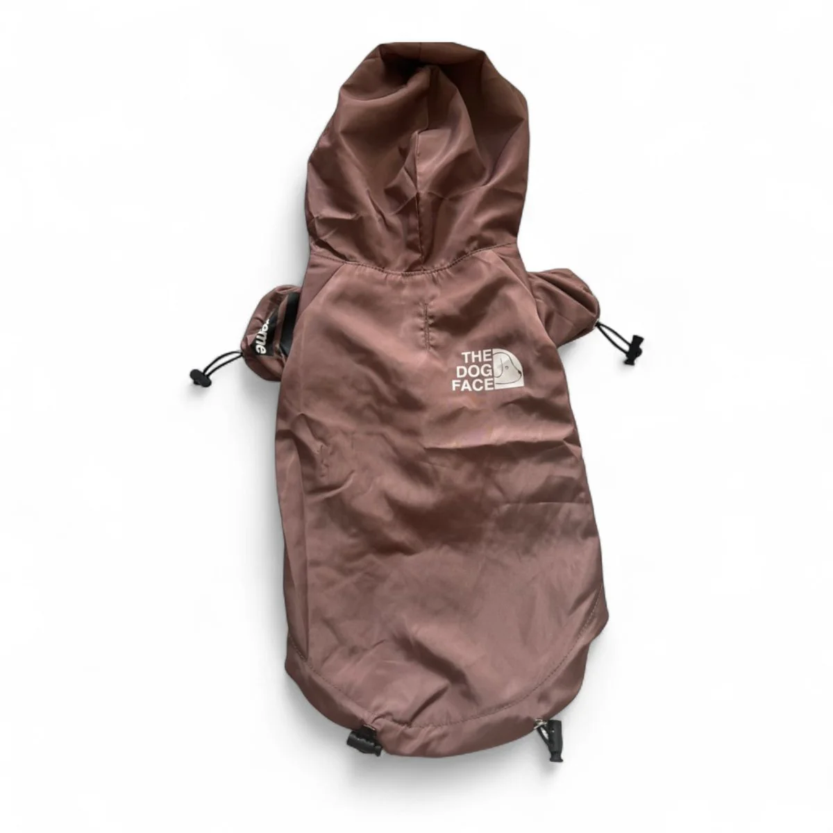 Waterdichte Hondenjas Bruin | Ademend Windjack | Harnasgat voor Veiligheid | Voor Winderige en Regenachtige Dagen | Elastische Sluitingen en Mesh Voering | Droog Comfortabel Huisdier | Huisdierkleding