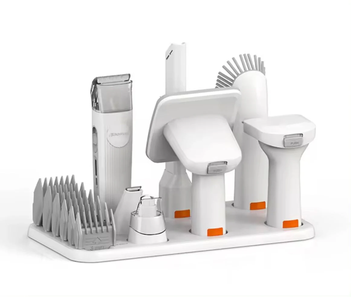 Huisdiertrimmer met Stofzuiger | Stille Werking | 7 Opzetstukken | Geschikt voor Honden & Katten | GroomMaster Pro - Image 2
