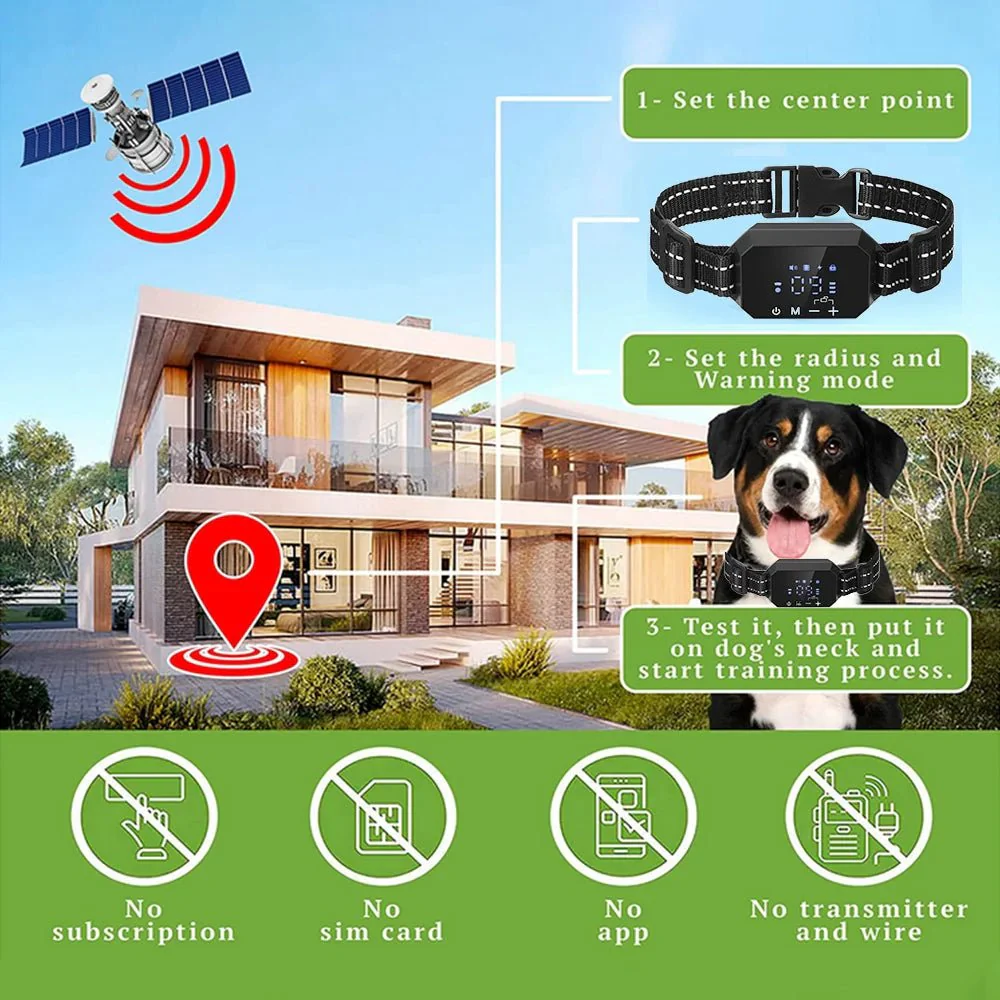 PawSafe GPS Tracker Voor Honden | Waterdicht | Realtime Volgfunctie | Virtuele Omheining 30-1000m | Geen App Nodig | Geluidssignaal en Correcties | 9 Intensiteitsniveaus | Geschikt Voor Alle Rassen - Image 2