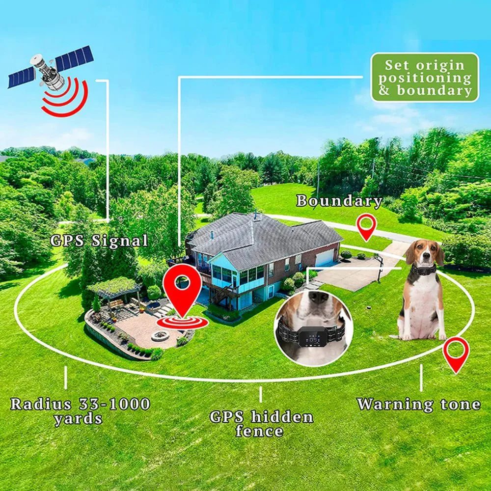 PawSafe GPS Tracker Voor Honden | Waterdicht | Realtime Volgfunctie | Virtuele Omheining 30-1000m | Geen App Nodig | Geluidssignaal en Correcties | 9 Intensiteitsniveaus | Geschikt Voor Alle Rassen - Image 3