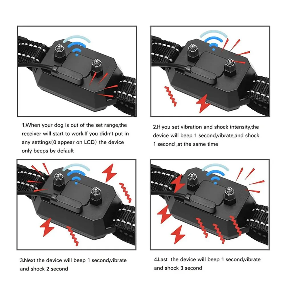 PawSafe GPS Tracker Voor Honden | Waterdicht | Realtime Volgfunctie | Virtuele Omheining 30-1000m | Geen App Nodig | Geluidssignaal en Correcties | 9 Intensiteitsniveaus | Geschikt Voor Alle Rassen - Image 4
