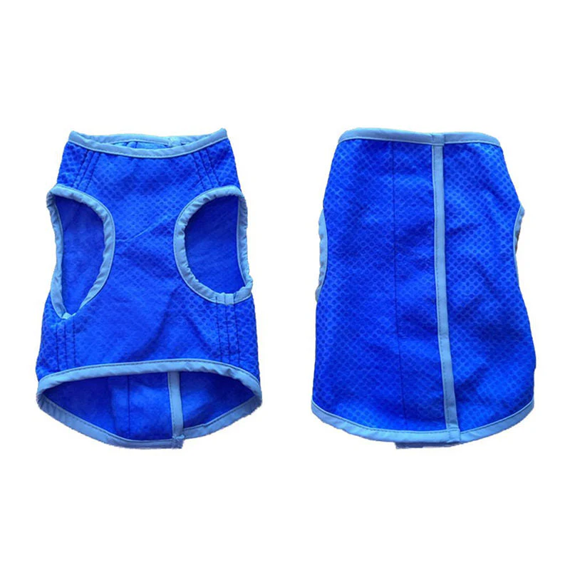 Hondenkoelvest | Drie-Laags Microvezel | Verstelbaar Design | Lichtgewicht Comfort | Diverse Maten XS-L | Blauw | Zomerse Verkoeling en Bescherming | Ideaal voor Actieve Buitendagen - Image 3