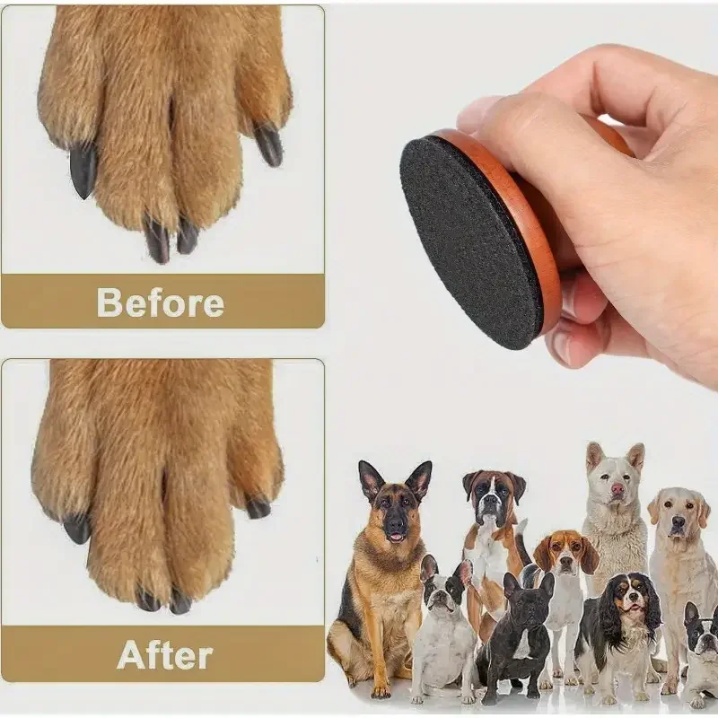 Houten Nagelvijlplank voor Honden | Natuurlijk en Stressvrij Klauwen Vilen | Inclusief Vervangbaar Schuurpapier | Ergonomisch en Compact - Image 2