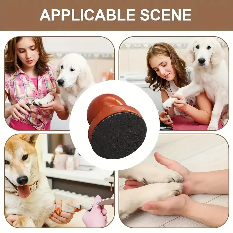 Houten Nagelvijlplank voor Honden | Natuurlijk en Stressvrij Klauwen Vilen | Inclusief Vervangbaar Schuurpapier | Ergonomisch en Compact - Image 3