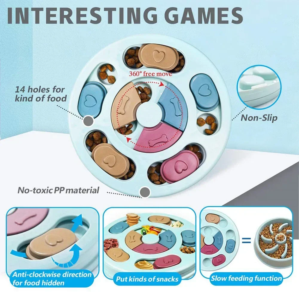Interactief Voerpuzzel voor Honden | Anti-Schrok Spel met Non-Slip Basis | Stimuleert Intelligentie en Vermindert Verveling - Image 4
