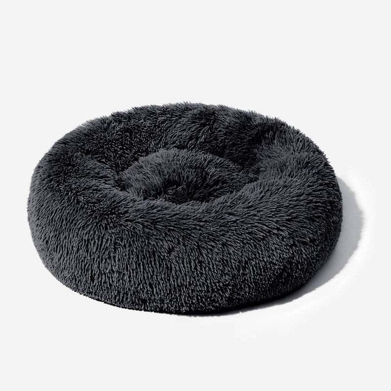 SnoozeBuddy™ | Luxe Hondenbed voor Rust | Donutvorm | Orthopedisch | Zacht Pluche | Stijlvol Design | Verwijderbare Wasbare Hoes | Geschikt voor Katten | Antraciet, Crème, Koffie, Lichtgrijs - Image 11