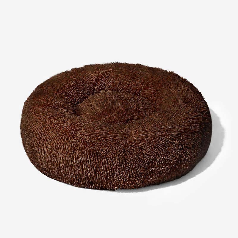 SnoozeBuddy™ | Luxe Hondenbed voor Rust | Donutvorm | Orthopedisch | Zacht Pluche | Stijlvol Design | Verwijderbare Wasbare Hoes | Geschikt voor Katten | Antraciet, Crème, Koffie, Lichtgrijs - Image 12