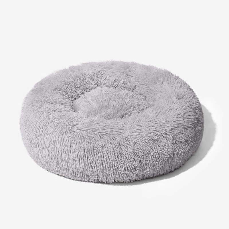 SnoozeBuddy™ | Luxe Hondenbed voor Rust | Donutvorm | Orthopedisch | Zacht Pluche | Stijlvol Design | Verwijderbare Wasbare Hoes | Geschikt voor Katten | Antraciet, Crème, Koffie, Lichtgrijs - Image 13