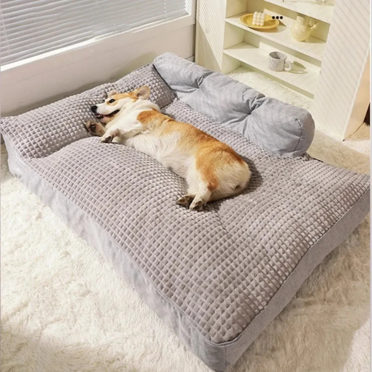 Hondenbed voor Grote Honden - Warm en Comfortabel Hondenmand met Antislip Onderkant, Gemakkelijk te Reinigen - Image 6