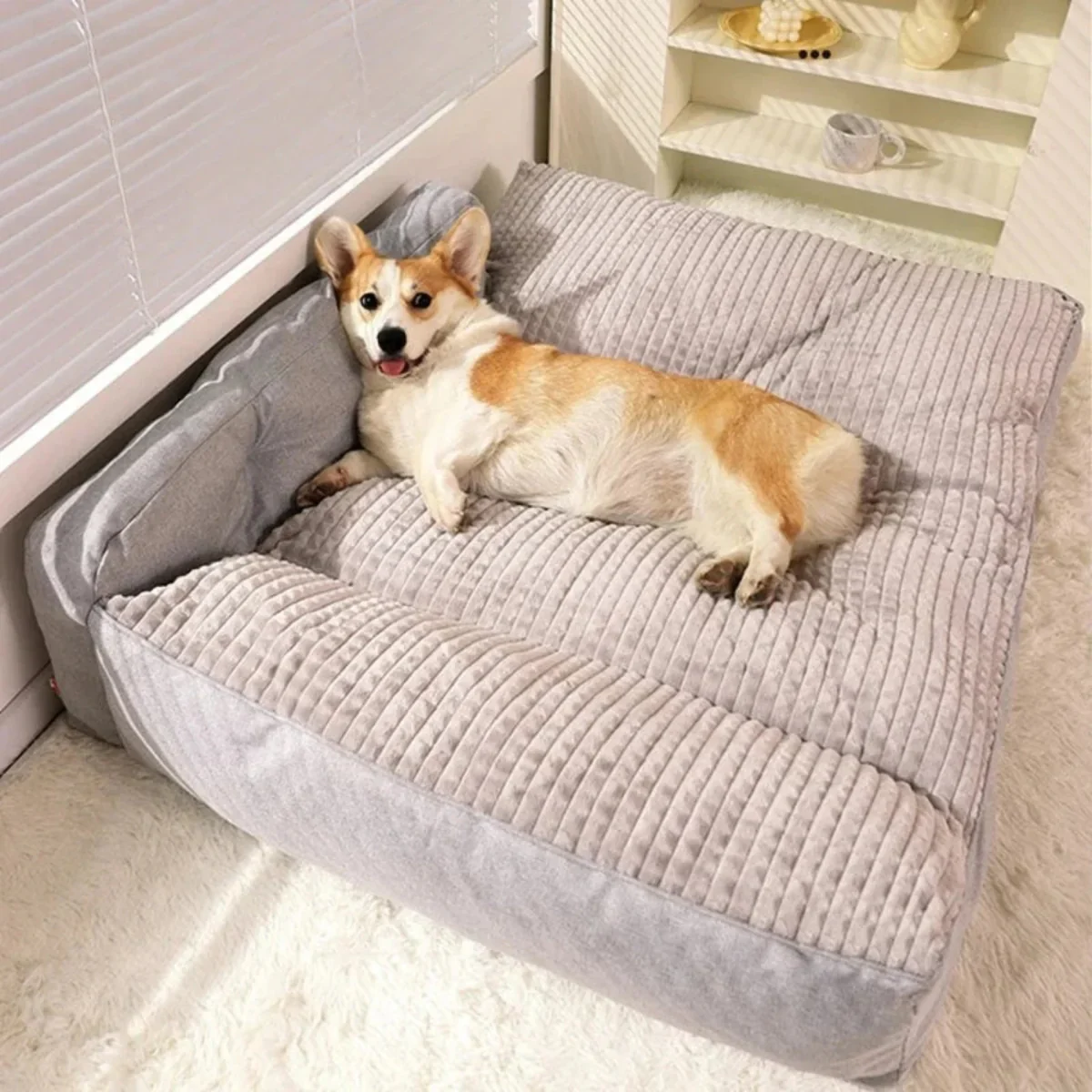 Hondenbed voor Grote Honden - Warm en Comfortabel Hondenmand met Antislip Onderkant, Gemakkelijk te Reinigen - Image 7