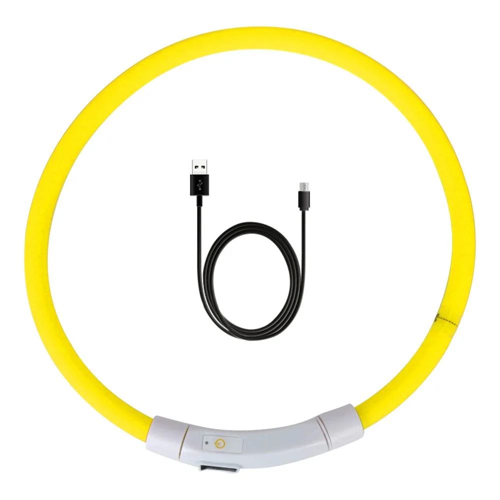 LED Halsband Hond Oplaadbaar | Waterdicht Verstelbaar Nachtveiligheid | USB Micro Oplaadfunctie | Weerbestendig Ontwerp | Krachtige LED Verlichting | ABS PVC Materiaal | Geschikt Voor Nachtelijk Wandelen - Image 10
