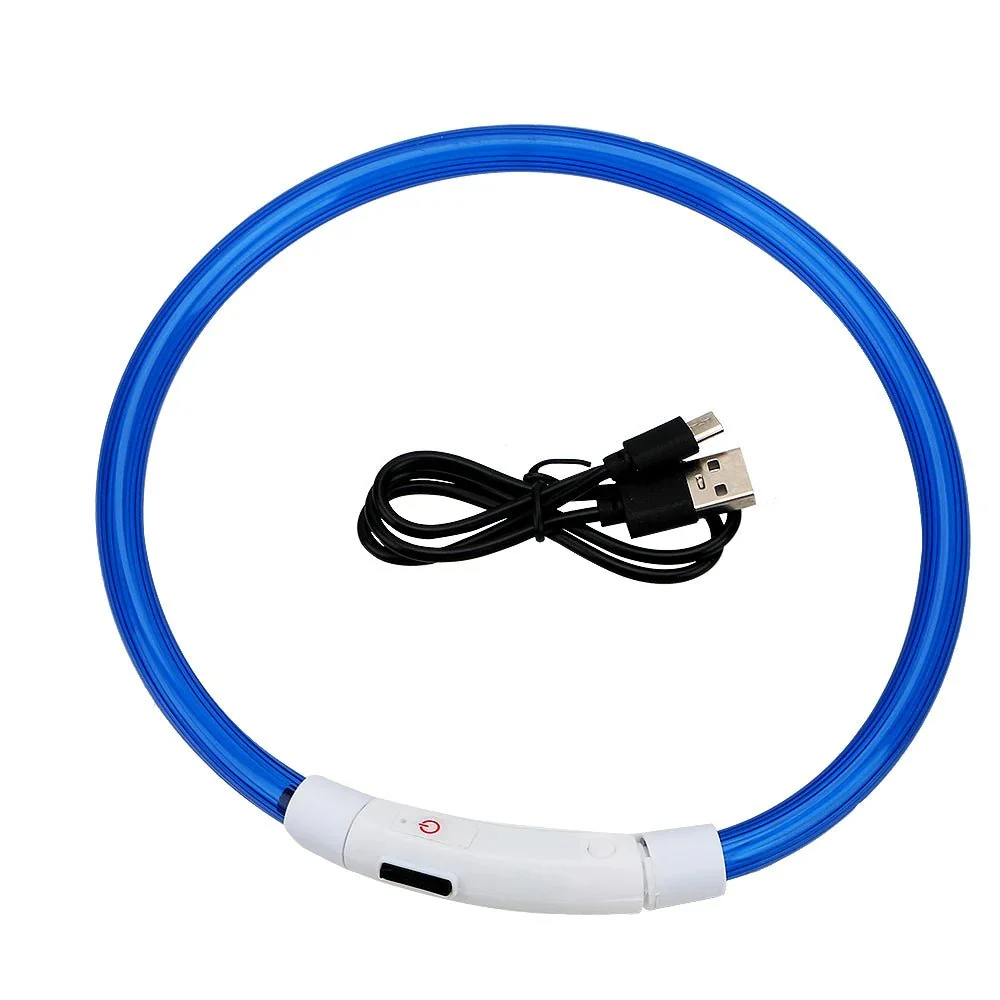 LED Halsband Hond Oplaadbaar | Waterdicht Verstelbaar Nachtveiligheid | USB Micro Oplaadfunctie | Weerbestendig Ontwerp | Krachtige LED Verlichting | ABS PVC Materiaal | Geschikt Voor Nachtelijk Wandelen - Image 6