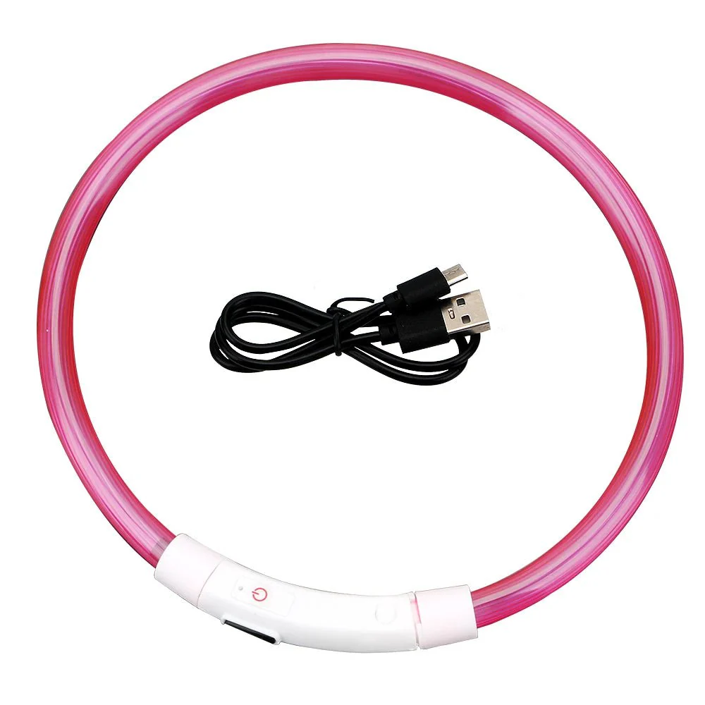 LED Halsband Hond Oplaadbaar | Waterdicht Verstelbaar Nachtveiligheid | USB Micro Oplaadfunctie | Weerbestendig Ontwerp | Krachtige LED Verlichting | ABS PVC Materiaal | Geschikt Voor Nachtelijk Wandelen - Image 9