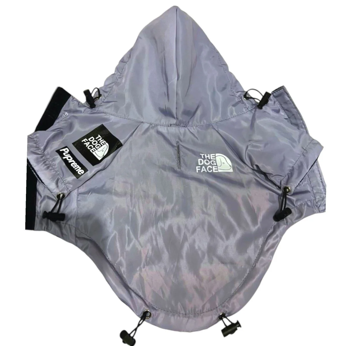 Waterdichte Hondenjas Lila | The Dog Face | Windbreaker | Regenbescherming | Harnasgat | Ademend Mesh | Comfortabel - Image 3